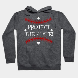 Vintage Baseball Softball Protect the Plate Hoodie